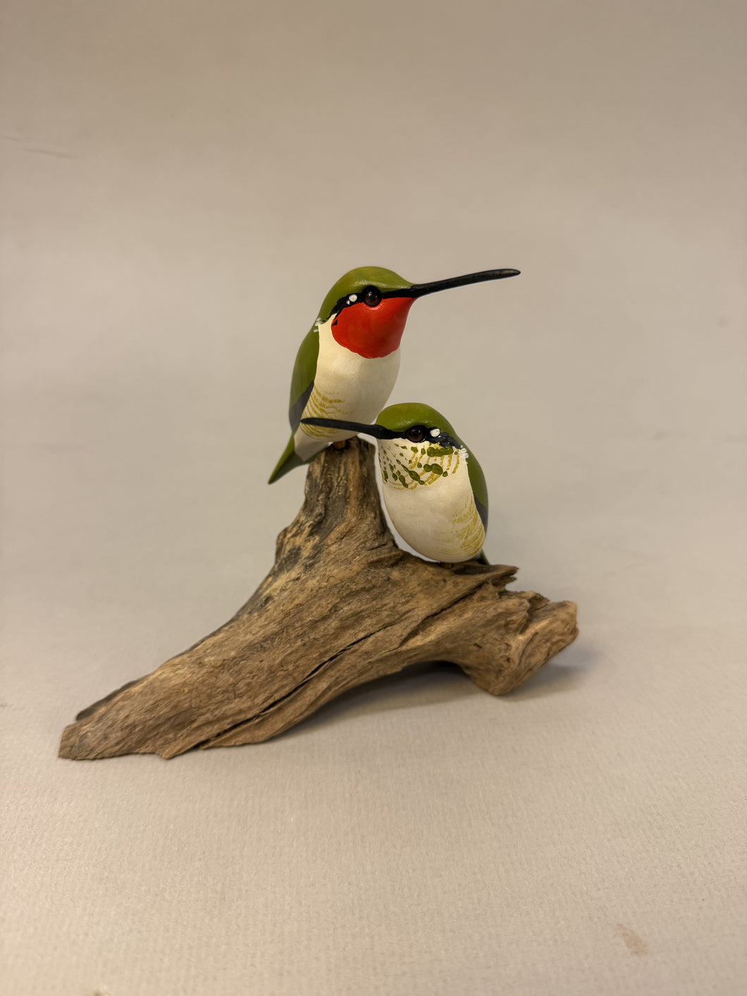 Ruby-throated Hummingbird pair