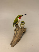 Load image into Gallery viewer, Ruby-throated Hummingbird pair