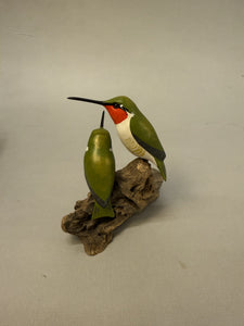 Ruby-throated Hummingbird pair