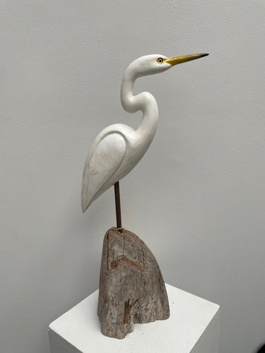 Snowy Egret (neck S-shaped)