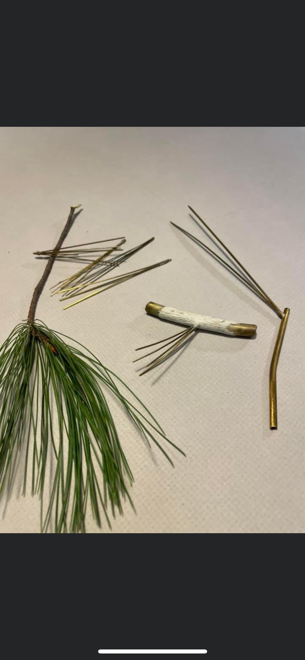 Making a Pine Branch (habitat) packet